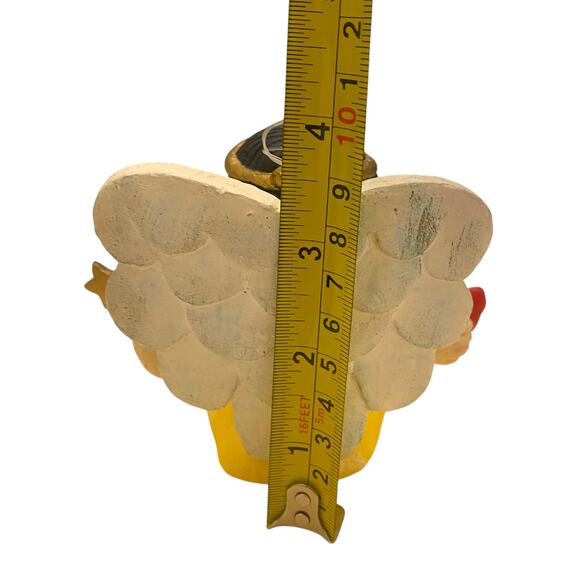 Vintage Hand Painted Little Girl Angels (Set of 3) 4" Tall Christmas Ornaments - Picture 9 of 15